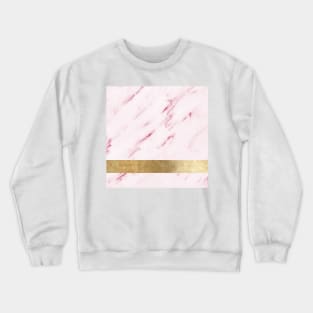 Rose blush geometric marble Crewneck Sweatshirt